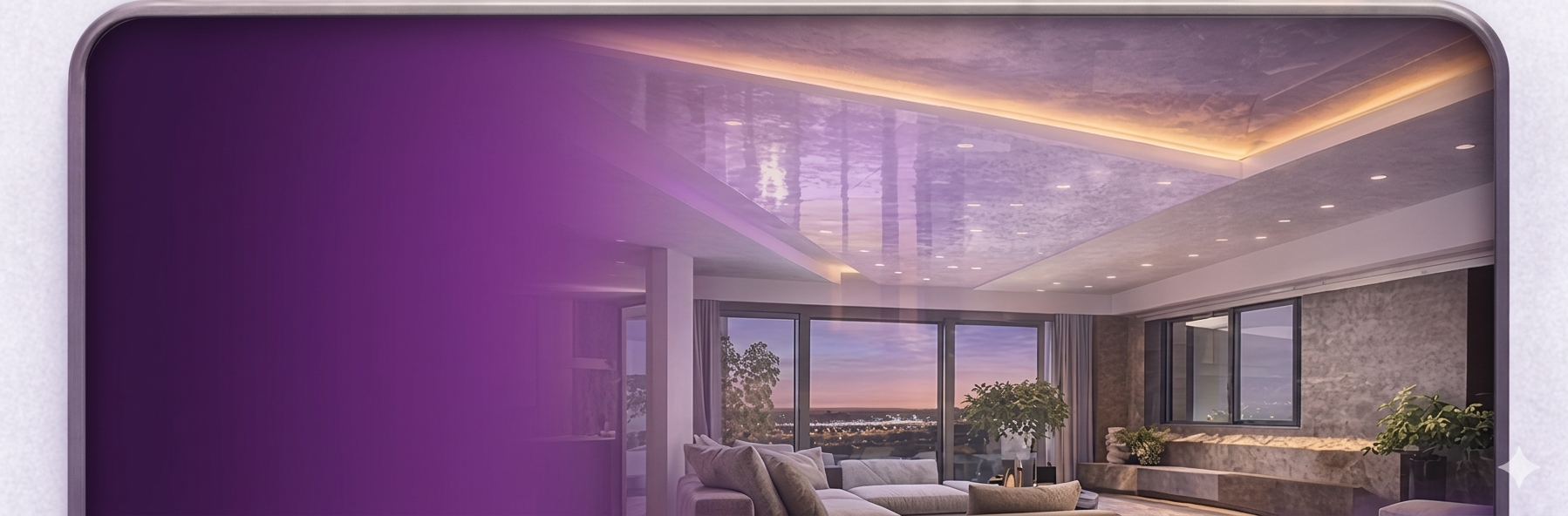 Luxury stretch ceiling room